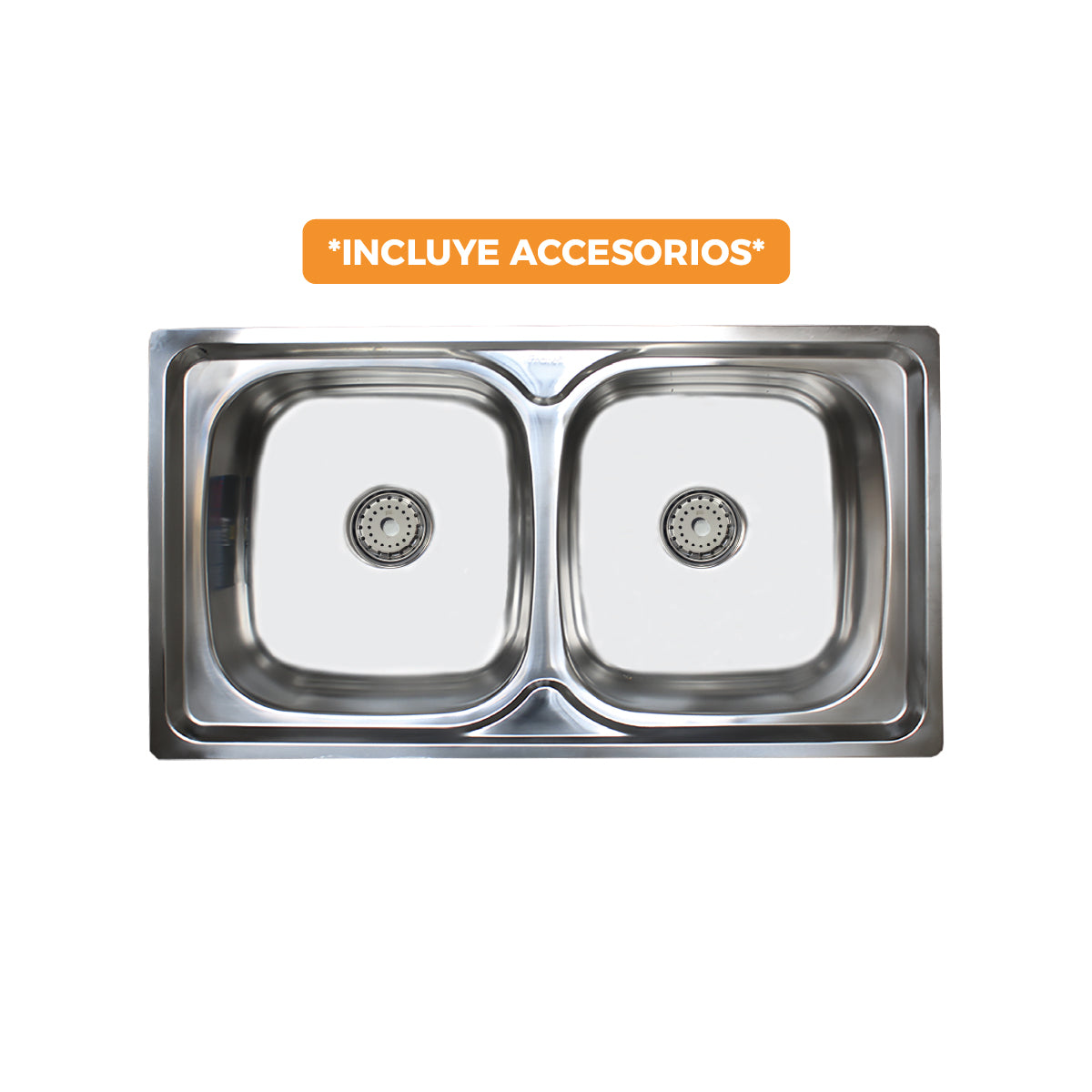 Lavadero Acero Inoxidable Doble Poza Jw85X50Pa (N) Fratelli